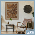 Quadro Flor em Origem 80x60cm - Nobre Madeira