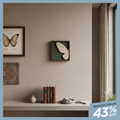 Quadro Borboleta Esculpido em Madeira 25x25cm - Nobre Madeira