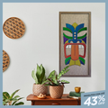 Quadro Carranca T'aan em Madeira - Nobre Madeira